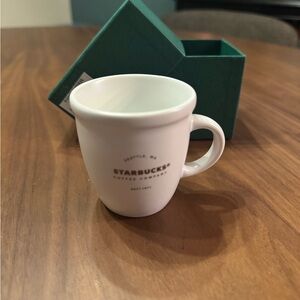 Starbucks White Ceramic Mug Classic Design